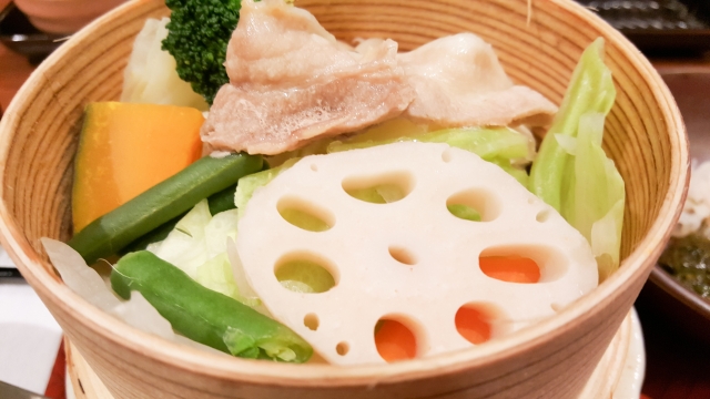 せいろ蒸しの野菜