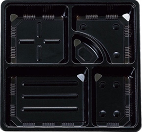 ＴＳＲ－ＢＯＸ８０－８０－１　夢彩ごぜんボックス　中仕切　黒　５０枚入　（別売　本体あり）