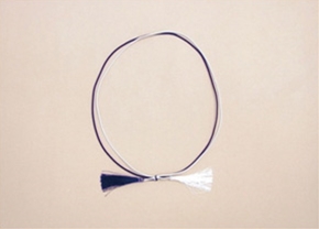 ２重ゴム房　５０ｃｍ　紫白　５０本入