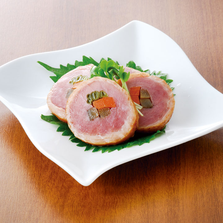 【お正月】紅茶鴨ジャンボ三色巻 　550g（カットなし）