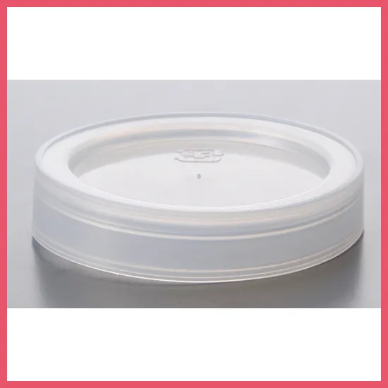 【個人宅・沖縄不可】デザート容器フタ　ＰＥキャップ１４４個入【直送品：Ｂ】
