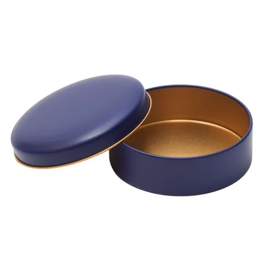 【個人宅・北海道・沖縄不可】Ｃａｎｄｙ缶　ラウンド缶　ナイトブルー　１５０個入【直送品：Ｚ－Ｃ】