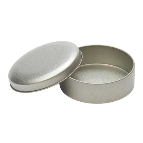 【個人宅・北海道・沖縄不可】Ｃａｎｄｙ缶　ラウンド缶　サテンシルバー　１５０個入【直送品：Ｚ－Ｃ】