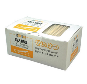 商売繁盛　袋入楊枝　クリア　１０００本入