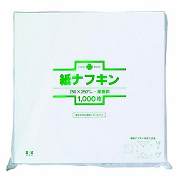 ナフキン白　＃７　１８ｃｍ　１０００枚入