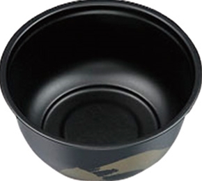 丼１１５　黒つづみ　本体　50枚入（別売　蓋あり）