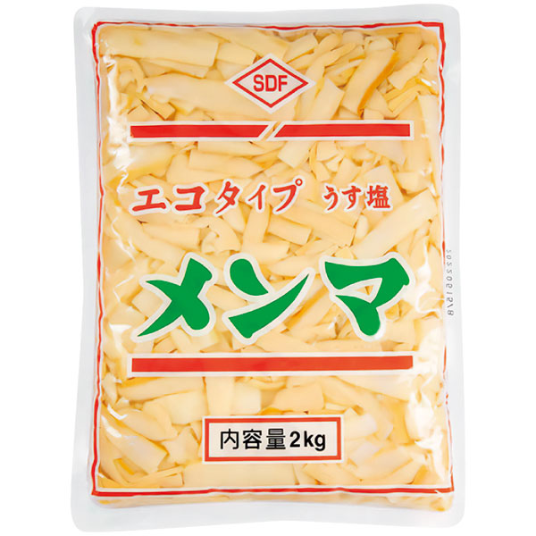 丸松物産）エコタイプうす塩メンマ　2kg（固形1750g）