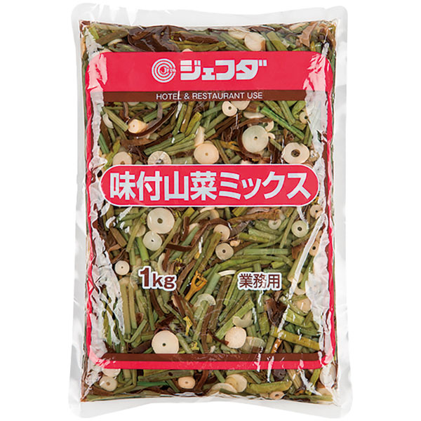 ジェフダ）味付山菜ミックス　1kg（固形800g）