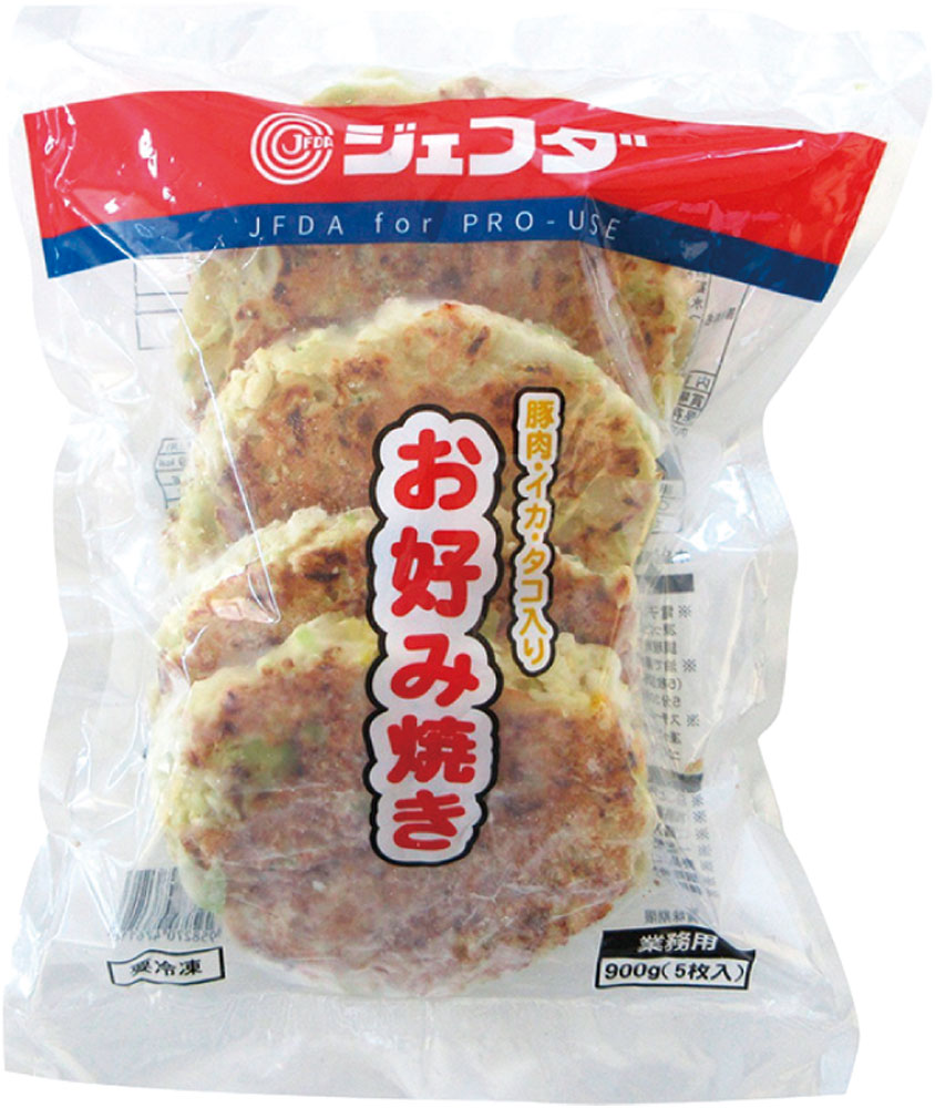 ジェフダ お好み焼き（豚肉・イカ・タコ）180