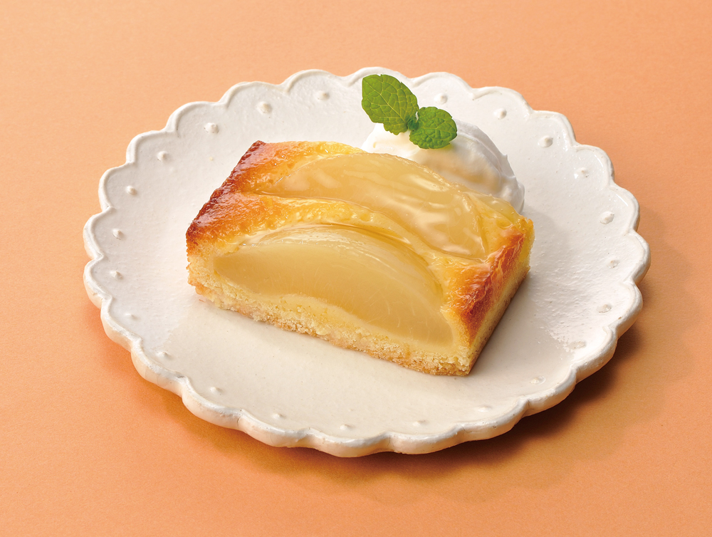 フレック）フリーカットケーキ 白桃のタルト　380g（カットなし）