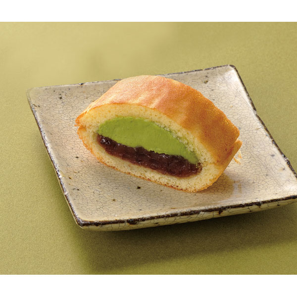 フレック）フリーカット和菓子 生どらやき（抹茶）　340g（カットなし）