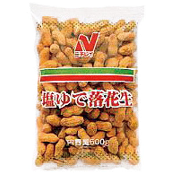 ニチレイフーズ）塩ゆで落花生　500g（約160粒入）