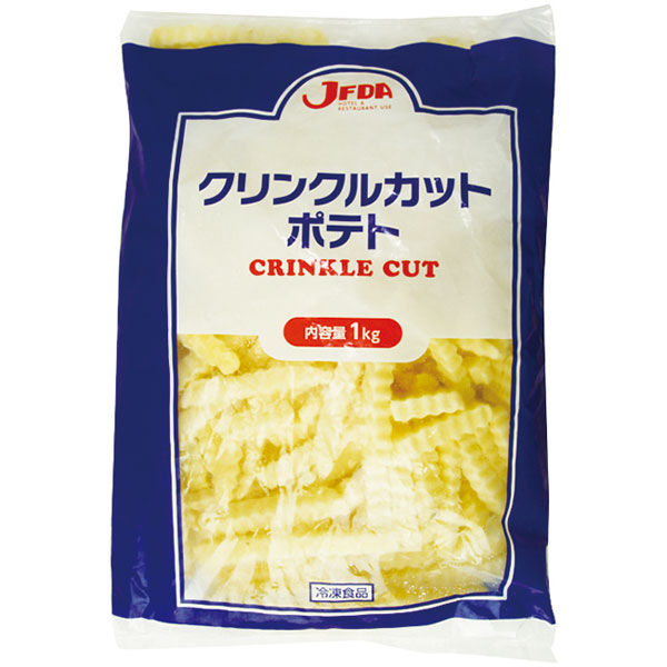 ジェフダ）クリンクルカットポテト　1kg（約148本入）