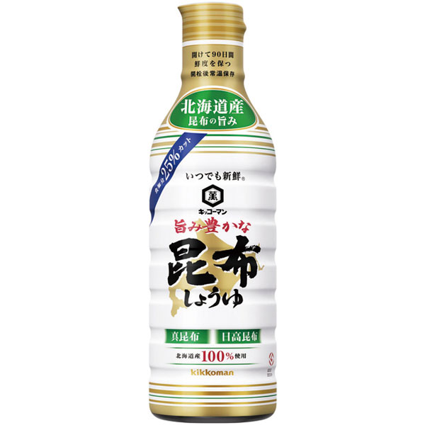 キッコーマン食品）旨み豊かな昆布しょうゆ　450ml