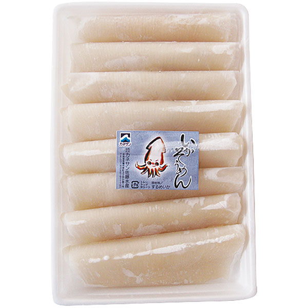 カネサン佐藤水産）イカソーメン（真イカ）　約500g（約62.5g×8柵入）