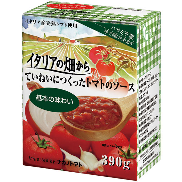 ナガノトマト）イタリアの畑からていねいにつくったトマトのソース基 本の味わい　390g