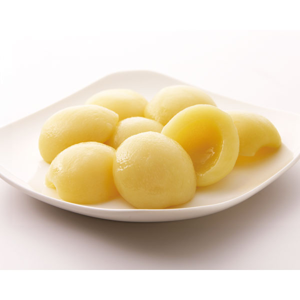 ジェフダ）白桃 ハーフ　1号缶（固形1800g、内容総量3000g）