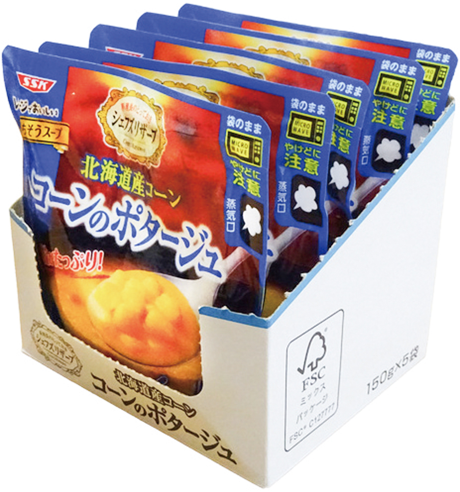 清水食品）レンジでおいしいごちそうスープ コーンのポタージュ