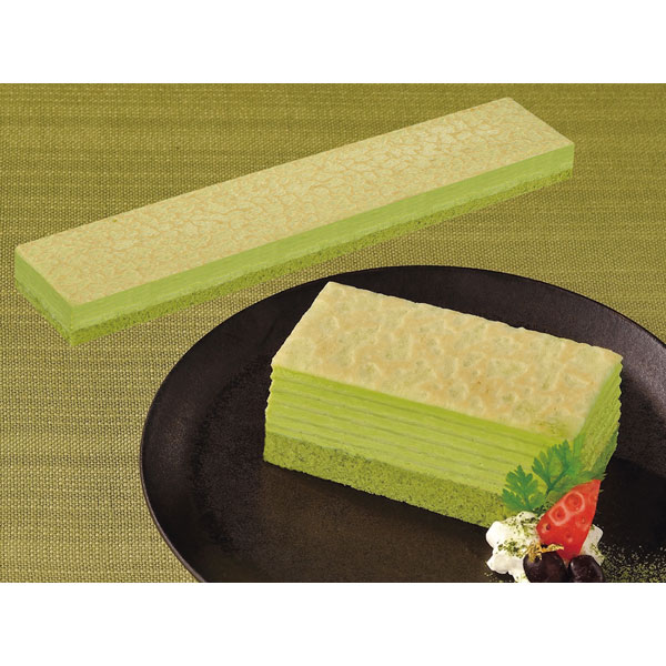 味の素冷凍食品）フリーカットケーキ ミルクレープ抹茶　400g（カットなし）