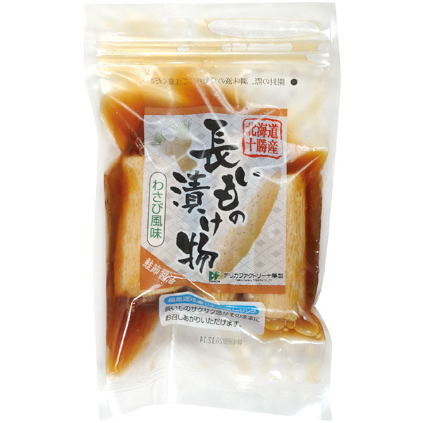 デリカファクトリー十勝）長芋の鮭節醤油漬（わさび風味）　330g（カットなし）（固形約250g）
