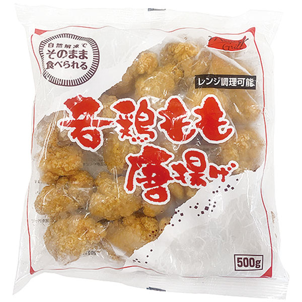 日本ハム）自然解凍 若鶏もも唐揚げ　500g（約25g×20個入）
