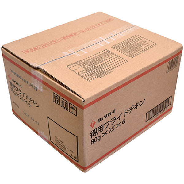 ショクカイ）得用フライドチキン　（約80g×25個入）×6袋入
