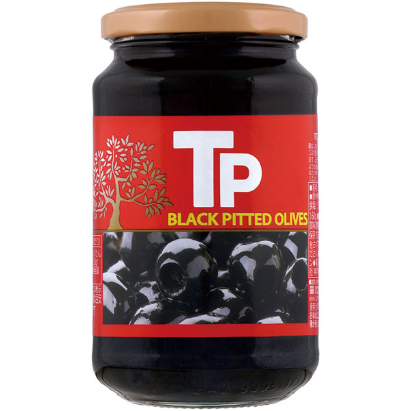 富永貿易）TPブラックオリーブ　340gビン（固形量160g）