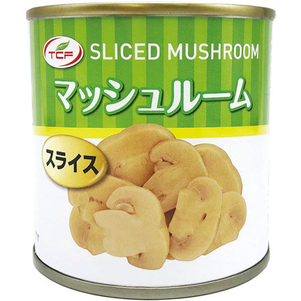 天長食品工業）マッシュルーム缶詰スライス　184g缶