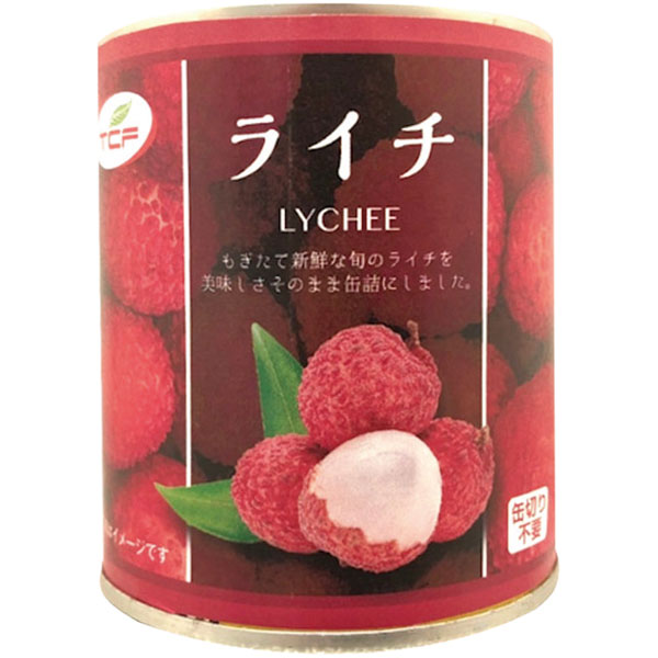 天長食品工業）ライチ缶詰　5号缶（固形120g、内容総量300g）8～16個入