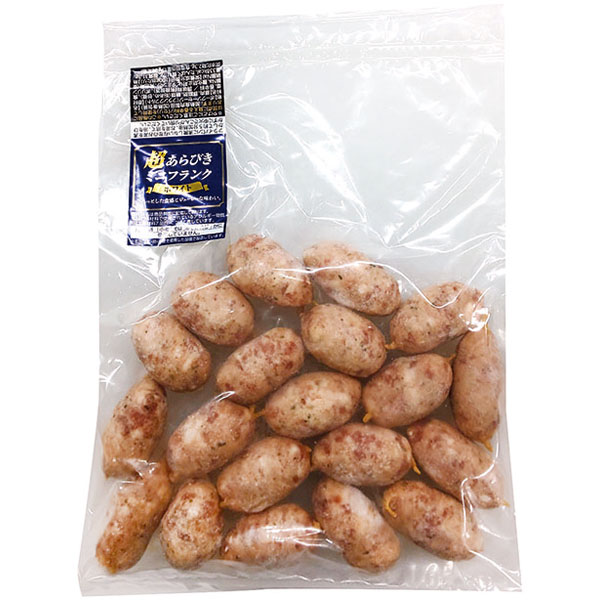 米久）超あらびきミニフランクホワイト　480g（約25g×17～22本入）
