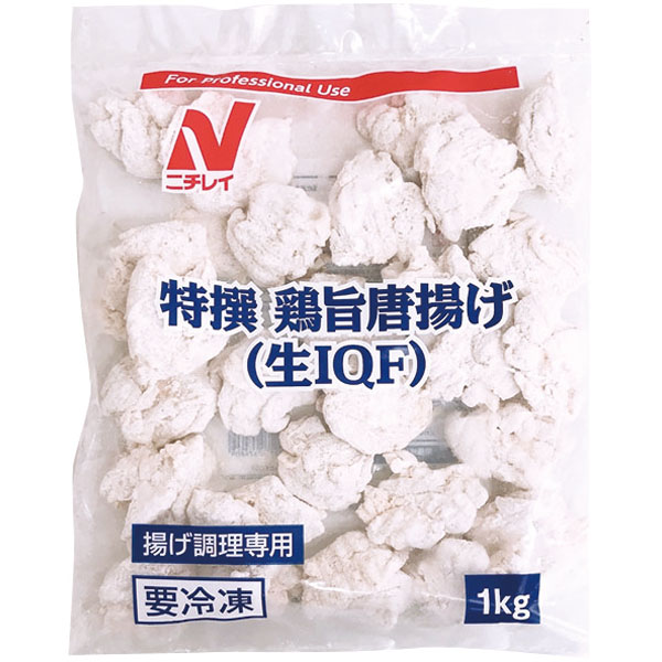 ニチレイフーズ）特撰 鶏旨唐揚げ（生IQF）　1kg（約27個入）