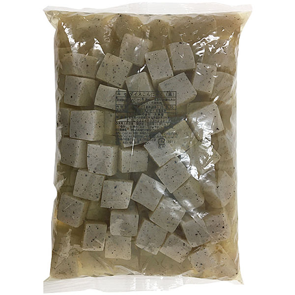 丸実屋）ダイスこんにゃく（黒）　1kg
