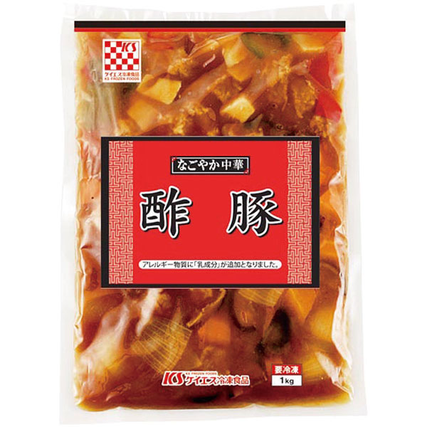 ケイエス冷凍食品）なごやか中華 酢豚　1kg