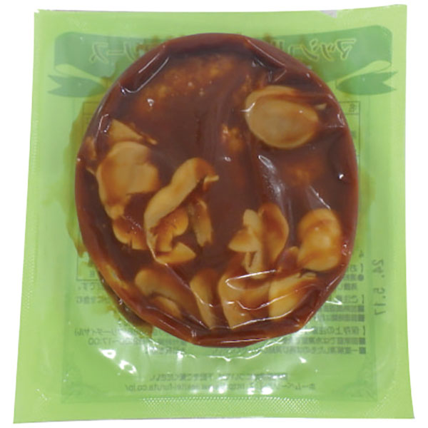昔亭）マッシュルームデミグラスソースハンバーグ　110g