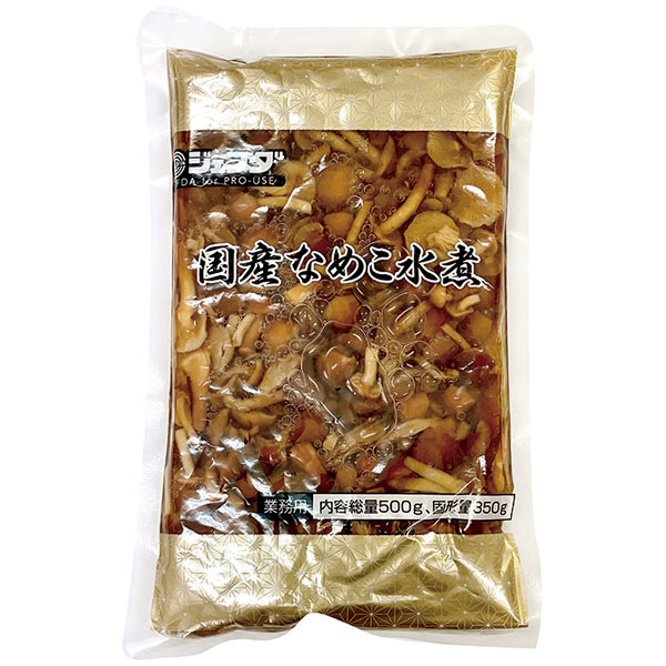 ジェフダ）国産なめこ水煮　500g（固形350g）