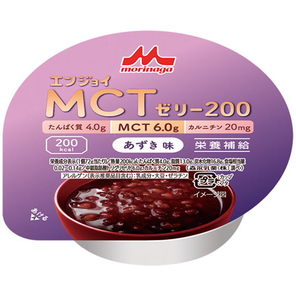 【赤札市】【介護】森永乳業）エンジョイＭＣＴゼリー（あずき）７２ｇ
