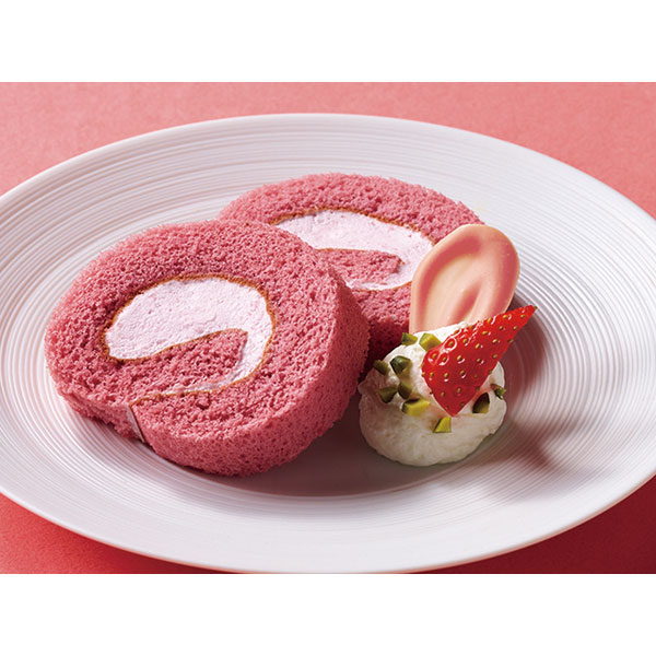 味の素冷凍食品）カット済みケーキ ふわとけロールストロベリー　170g（16カット入）