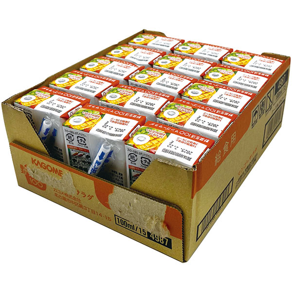 カゴメ）野菜生活100マンゴーサラダ給食用　100mL×15本入