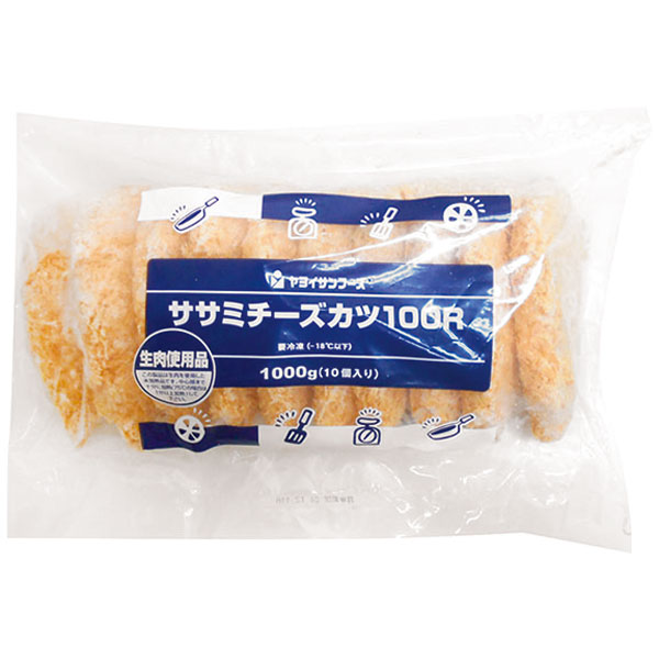 ヤヨイサンフーズ）ササミチーズカツ　1000g（10個入）