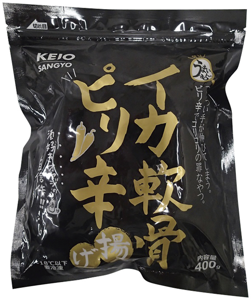 ケーオー産業）イカ軟骨ピリ辛揚げ　400ｇ
