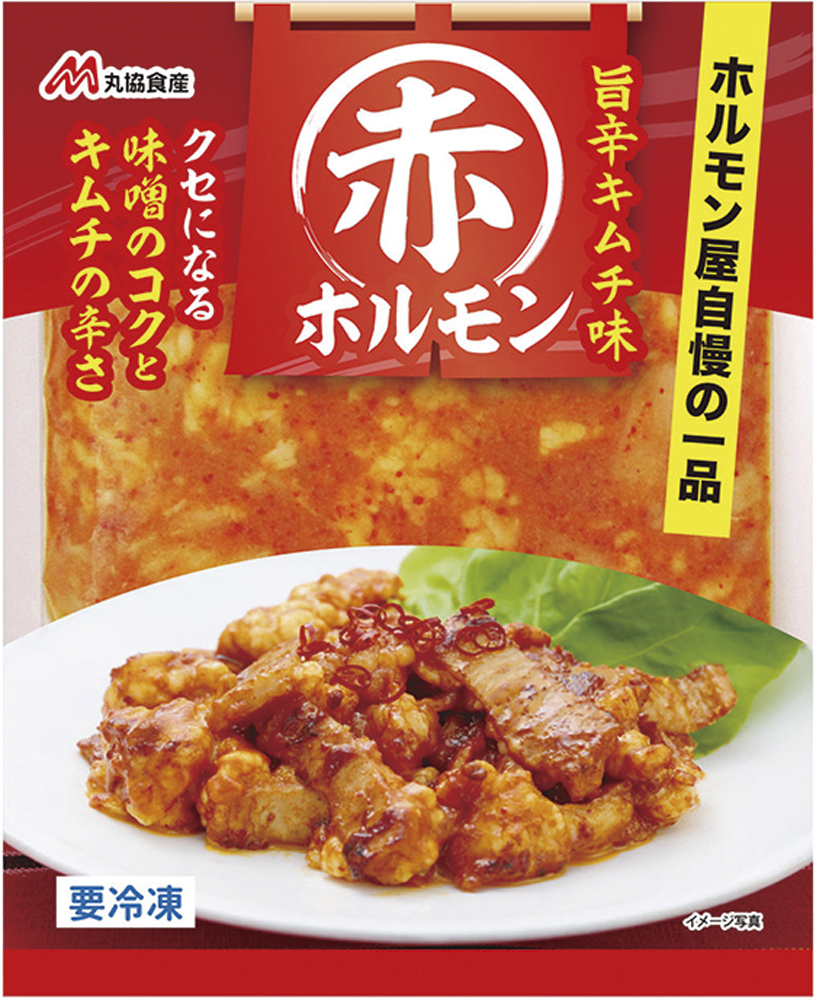【在庫処分】丸協食産）冷凍・牛シマチョウ旨辛キムチ味　180ｇ