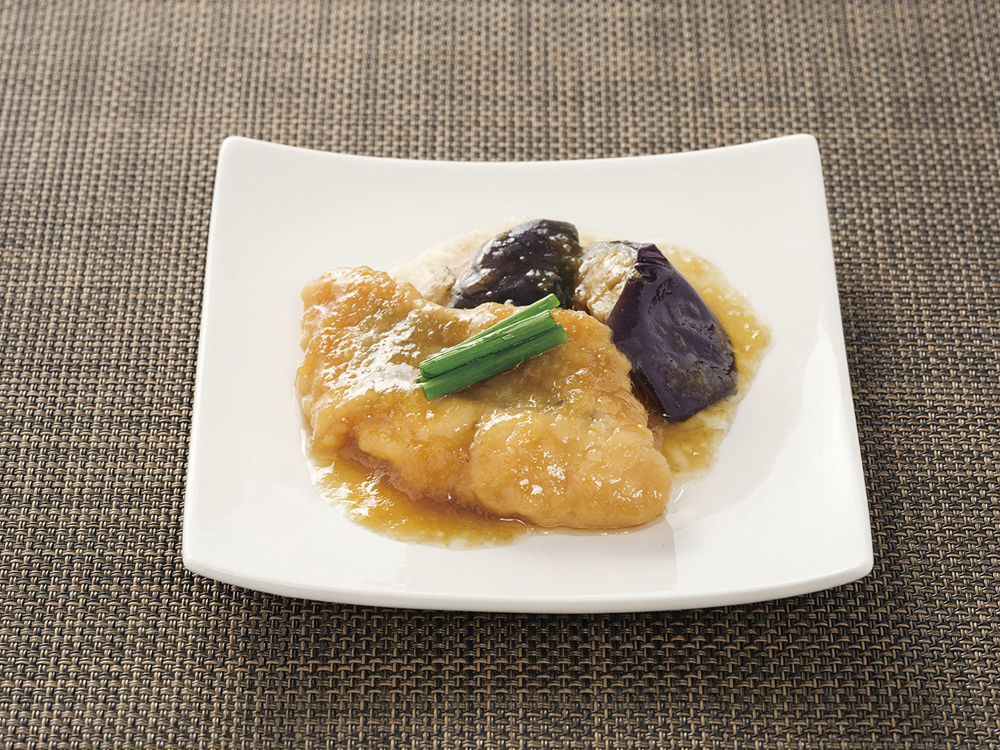 小野食品）やわらか煮魚カレイとナスのおろし煮　350g（5切入）