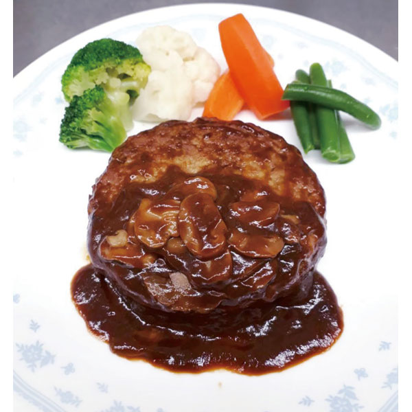 昔亭）マッシュルームデミグラスソースハンバーグ　110g