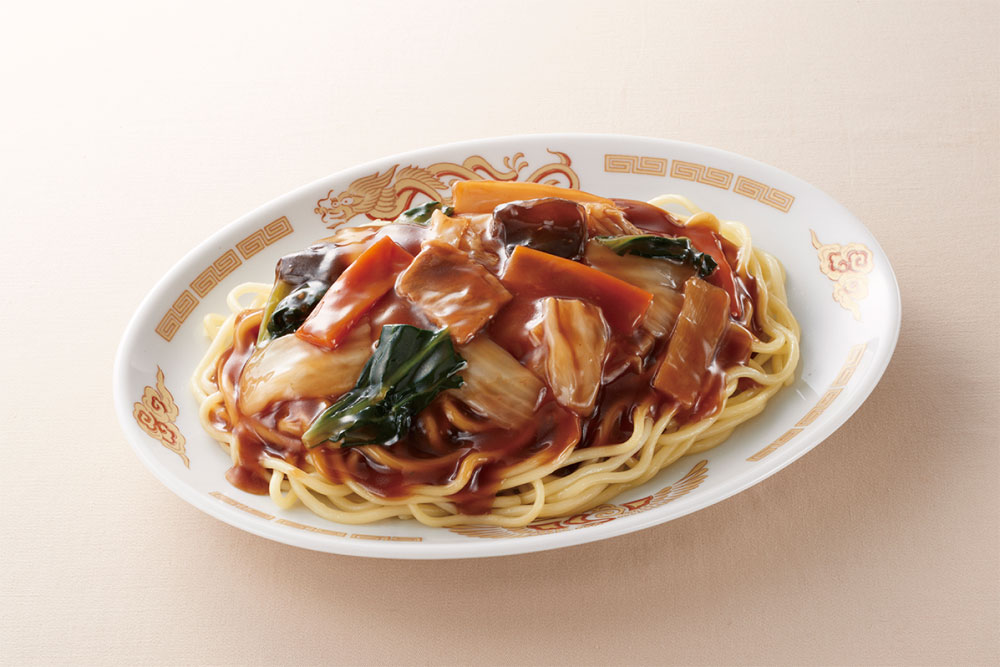 ウミオス）オイスターソース香る太麺あんかけ焼そば　310g（具入りあん：180g、めん：130g）