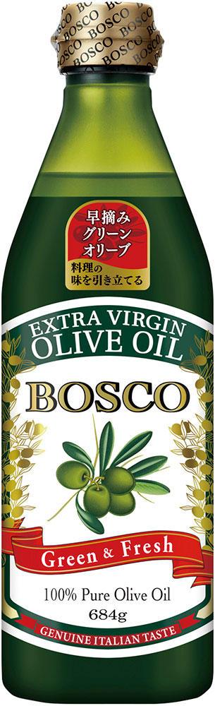 【新商品】日清オイリオグループ）ボスコエキストラバージンオリーブオイル 　684g