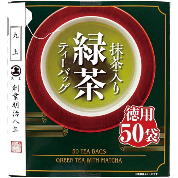 【新商品】丸上）抹茶入り緑茶ティーバッグ 50p　1.6g×50袋入