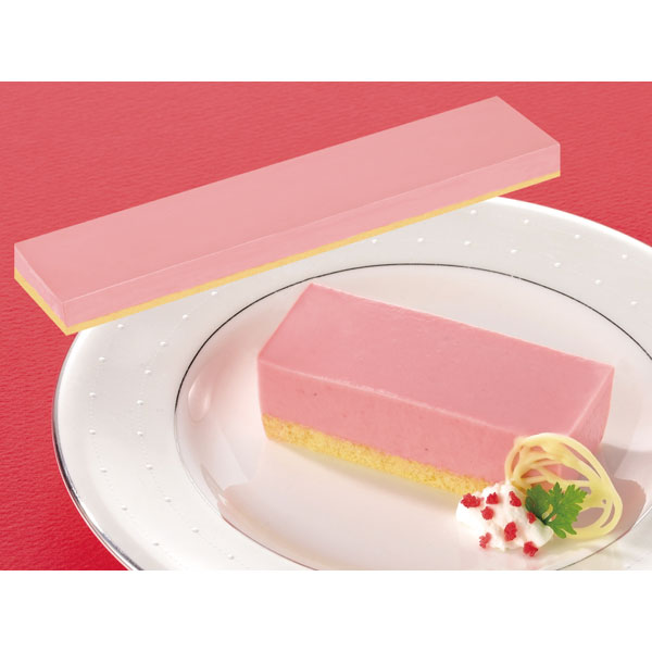 味の素冷凍食品）フリーカットケーキ レア―ストロベリー（栃木県産とちあいか苺果汁使用）　430g（カットなし）
