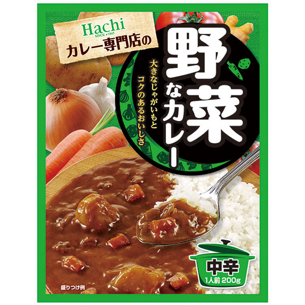 ハチ食品）野菜なカレー中辛　1食200g