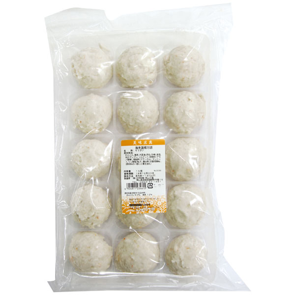 大市珍味）海老蓮根万頭　約45g×15個入