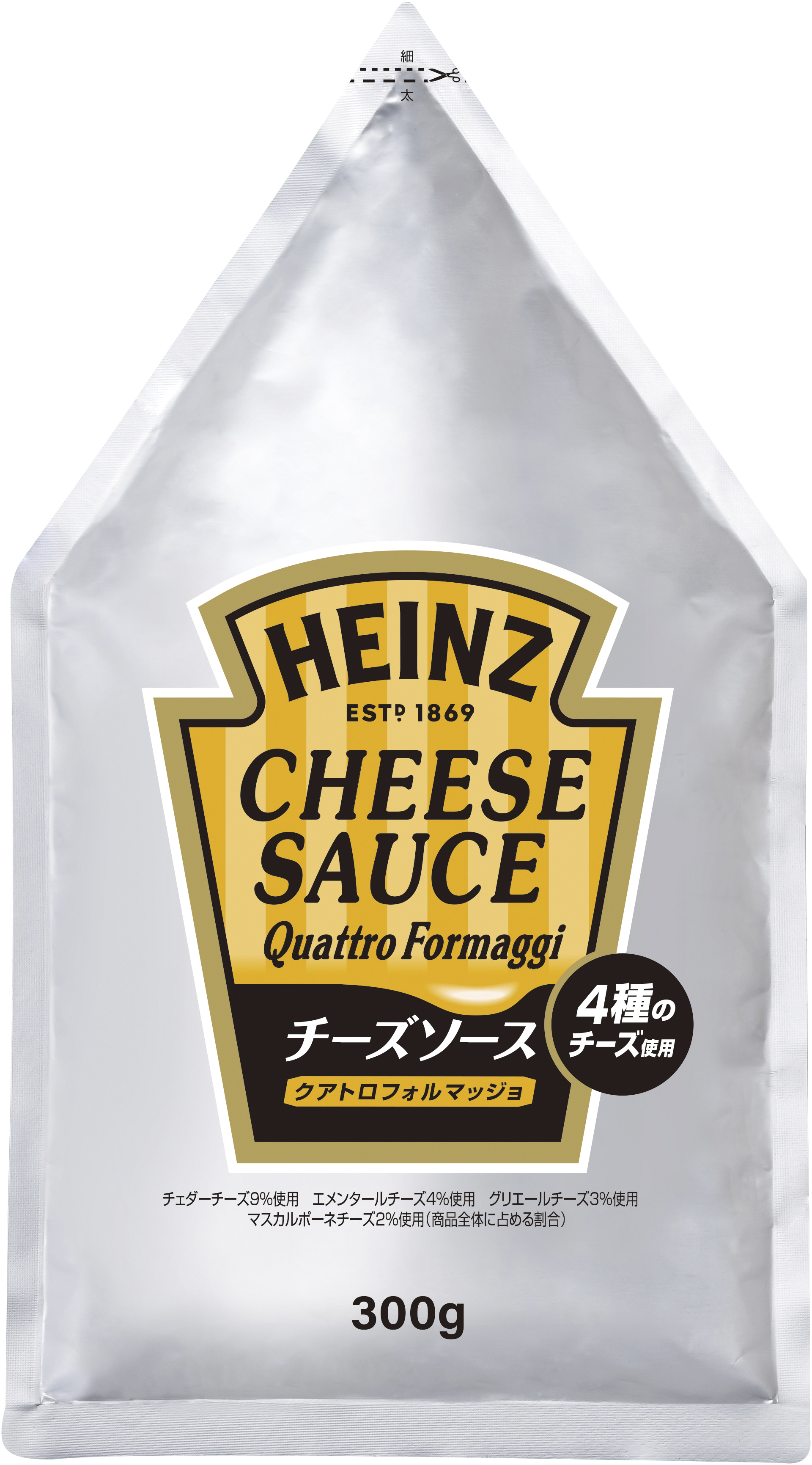 ハインツ）チーズソースクアトロフォルマッジョ　300g